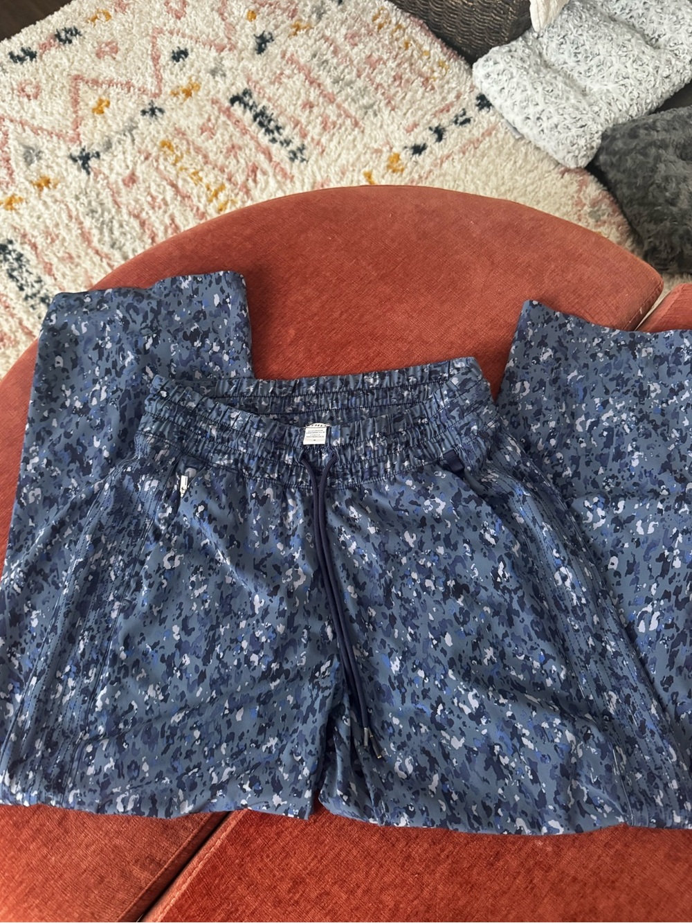 Blue camo  wide leg pant